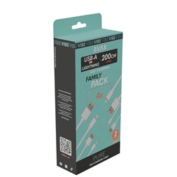 AVAX CB124W – 4X 2m 2,1A Lightning Gyorstöltő kábelcsomag