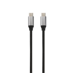 AVAX CB303G STEELY 1,5m 100W Type-C gyorstöltő sodorszálas acélszürke adat- és töltőkábel
