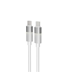 AVAX CB316 GLOWY 1m 60W USB-C fehér gyorstöltő kábel