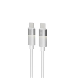 AVAX CB316 GLOWY 1m 60W USB-C fehér gyorstöltő kábel