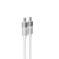 AVAX CB317 GLOWY 2m 60W USB-C fehér gyorstöltő kábel