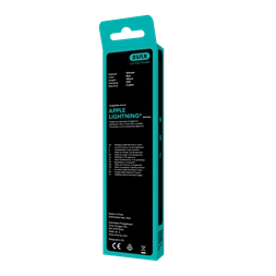 AVAX CB3305 USB-A – Lightning szilikon töltőkábel, 1.5 m, világoskék