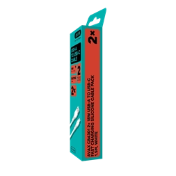 AVAX CB4301 2x 18W USB-A – USB-C gyorstöltő szilikon kábel csomag, 1.5 m, fehér