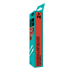 AVAX CB4303 2x 60W USB-C gyorstöltő szilikon kábel csomag, 1.5 m, fehér