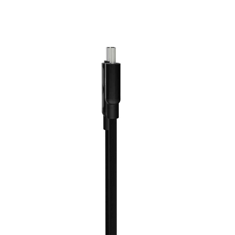 AVAX CB653 PULSEY 0,5m 60W USB-C szürke fonott gyorstöltő LED kábel