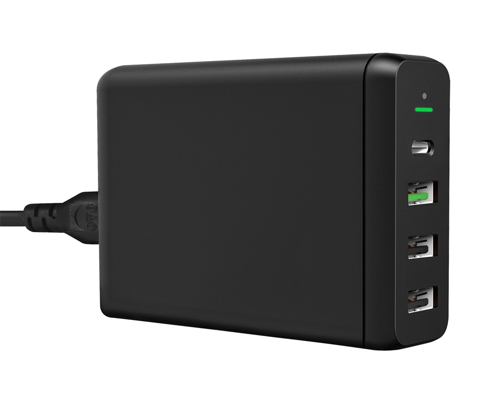 AVAX DC611 DESKY+ 75W PD 60W, QC 3.0 18W, 2xUSB A 12W gyorstöltő elosztó