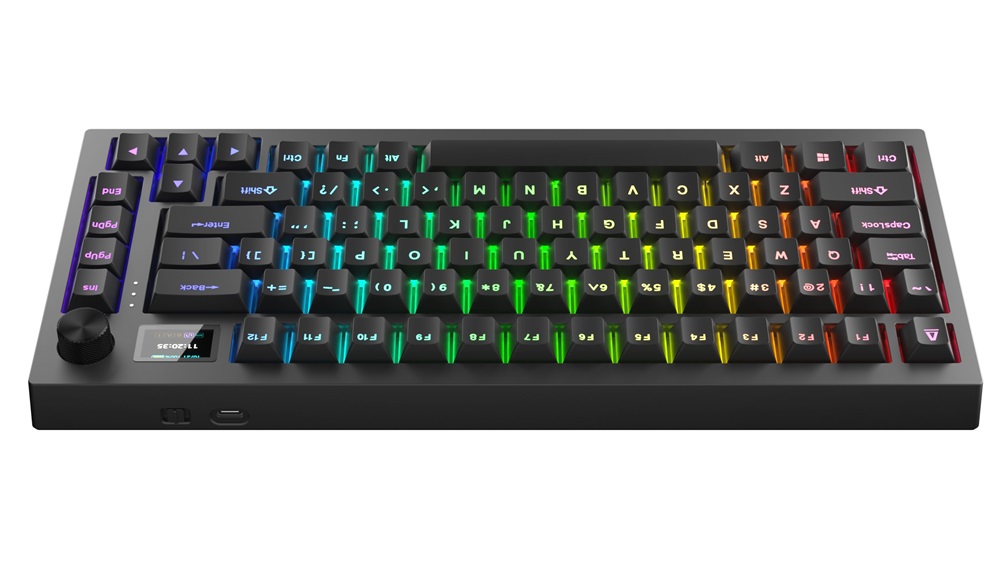 AVAX GM02 PRO 75% HUN Gasket RGB tri-mode mechanikus (Gateron piros switch) billentyűzet