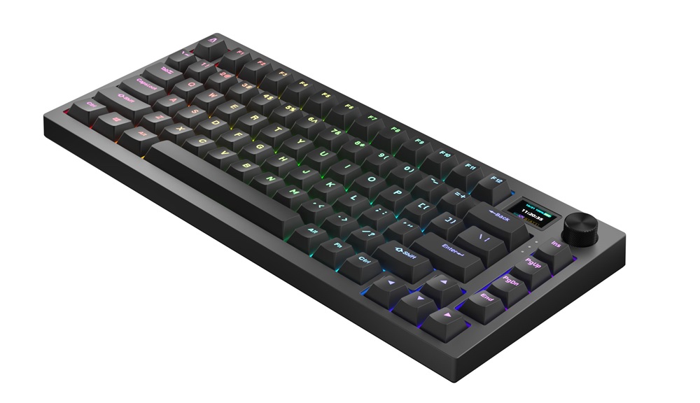 AVAX GM02 PRO 75% HUN Gasket RGB tri-mode mechanikus (Gateron piros switch) billentyűzet