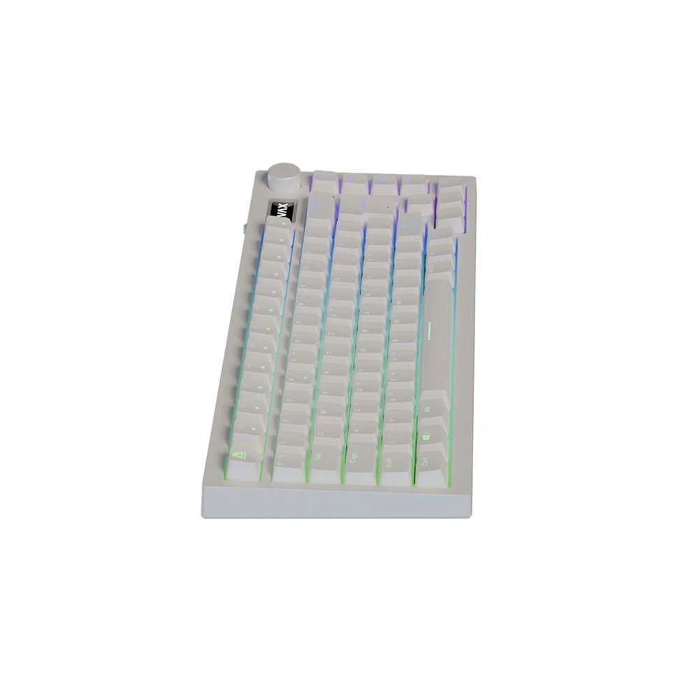 AVAX GM02 PRO 75% HUN tri-mode fehér mechanikus (Gateron red switch) billentyűzet