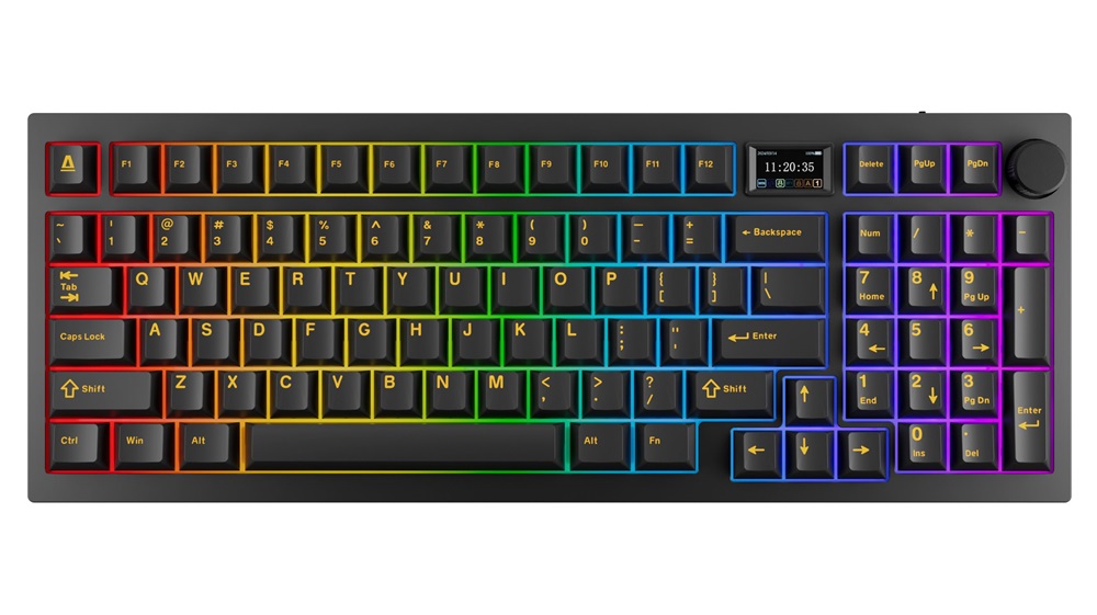 AVAX GM03 PRO 98% HUN Gasket RGB tri-mode mechanikus (Gateron piros switch) billentyűzet
