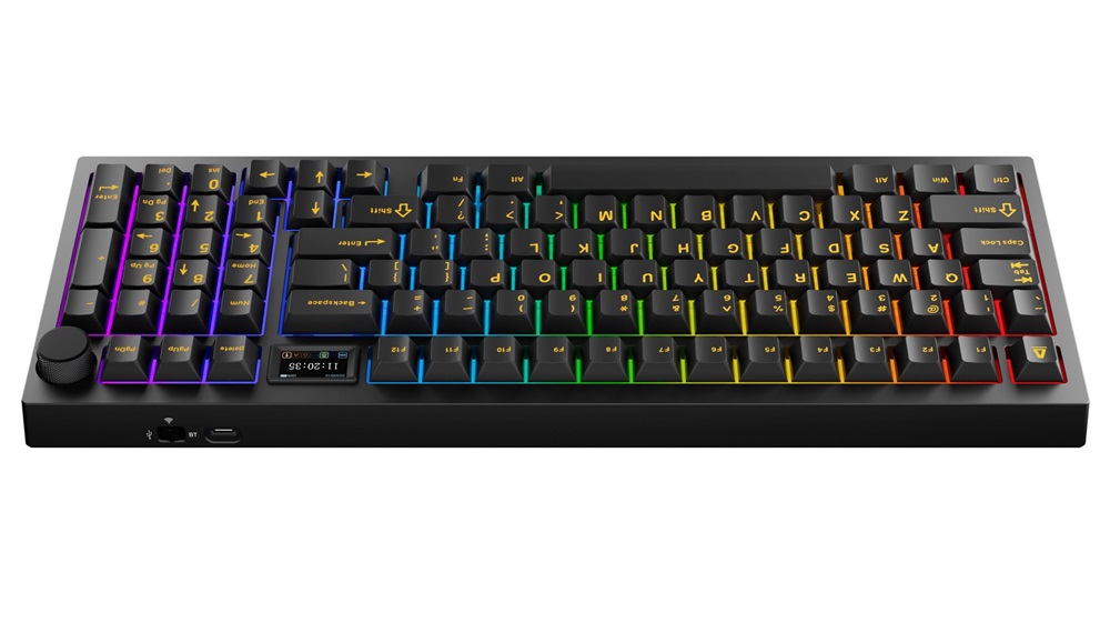 AVAX GM03 PRO 98% HUN Gasket RGB tri-mode mechanikus (Gateron sárga switch) billentyűzet