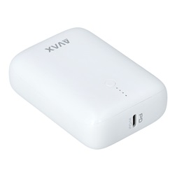 AVAX PB105W MINI 10000mAh Type C/PD 20W+QC 22.5W gyorstöltő fehér power bank