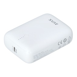 AVAX PB105W MINI 10000mAh Type C/PD 20W+QC 22.5W gyorstöltő fehér power bank