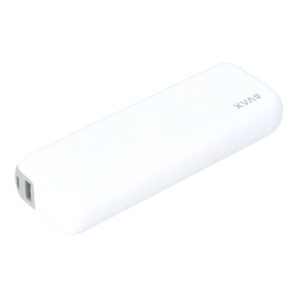 AVAX PB106W LEISURE 15000mAh Type C/PD 30W+QC 18W gyorstöltő fehér power bank