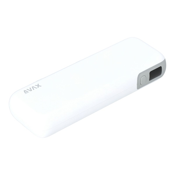 AVAX PB106W LEISURE 15000mAh Type C/PD 30W+QC 18W gyorstöltő fehér power bank