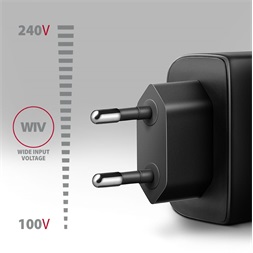 AXAGON ACU-PQ45 QC3.0,4.0/AFC/FCP/PPS/Apple + PD type-C 45W fekete töltő