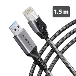 AXAGON ADE-AM15 USB-A Gigabit Ethernet adapter integrált CAT6 hálózati RJ-45 kábellel (1,5 m)
