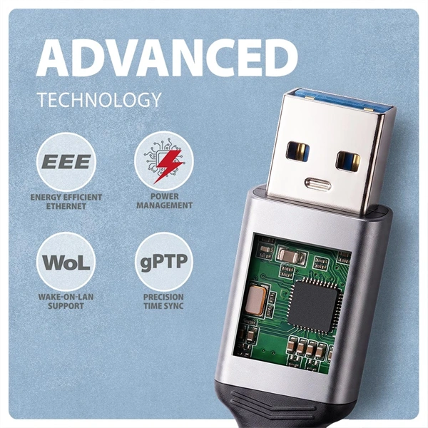 AXAGON ADE-AM50 USB-A Gigabit Ethernet adapter integrált CAT6 hálózati RJ-45 kábellel (5 m)