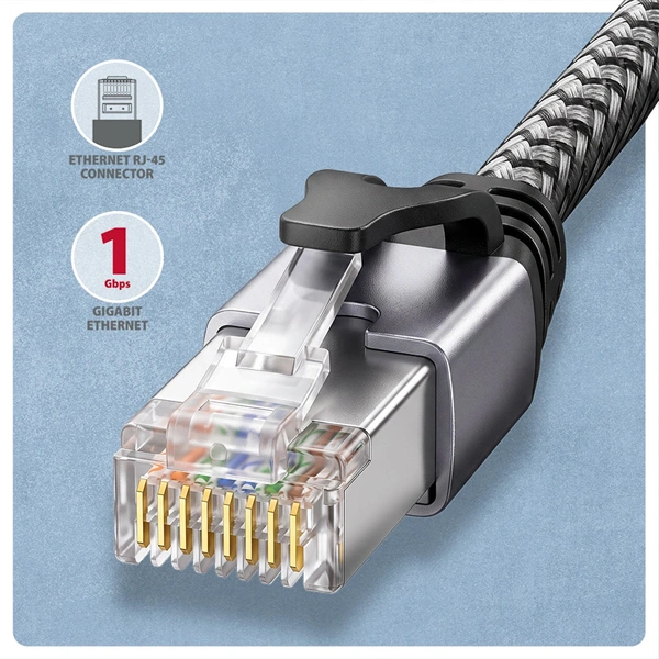 AXAGON ADE-CM15 USB-C Gigabit Ethernet adapter integrált CAT6 hálózati RJ-45 kábellel (1,5 m)