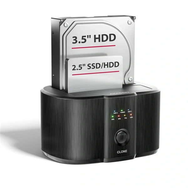 AXAGON ADSA-SC USB-C 5Gbps dokkoló állomás 2x 2,5"/3,5" SSD/HDD-hez