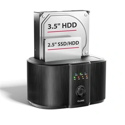 AXAGON ADSA-SC USB-C 5Gbps dokkoló állomás 2x 2,5"/3,5" SSD/HDD-hez