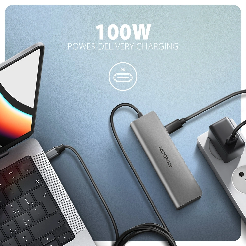 AXAGON HMC-5H USB-C 3.2 Gen 1 3x USB-A 4K HDMI PD 100W hub