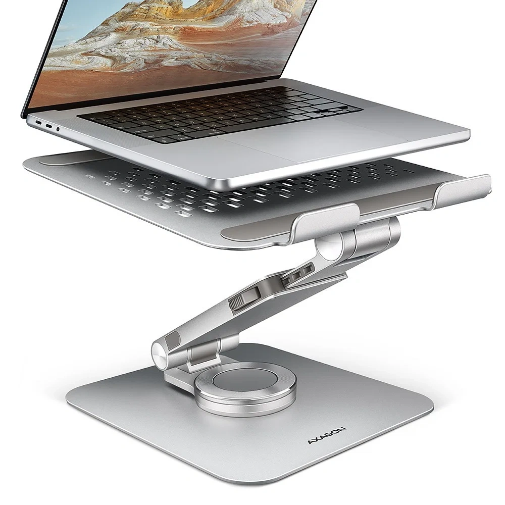 AXAGON HMC-STND ALU laptop állvány dokkoló állomással