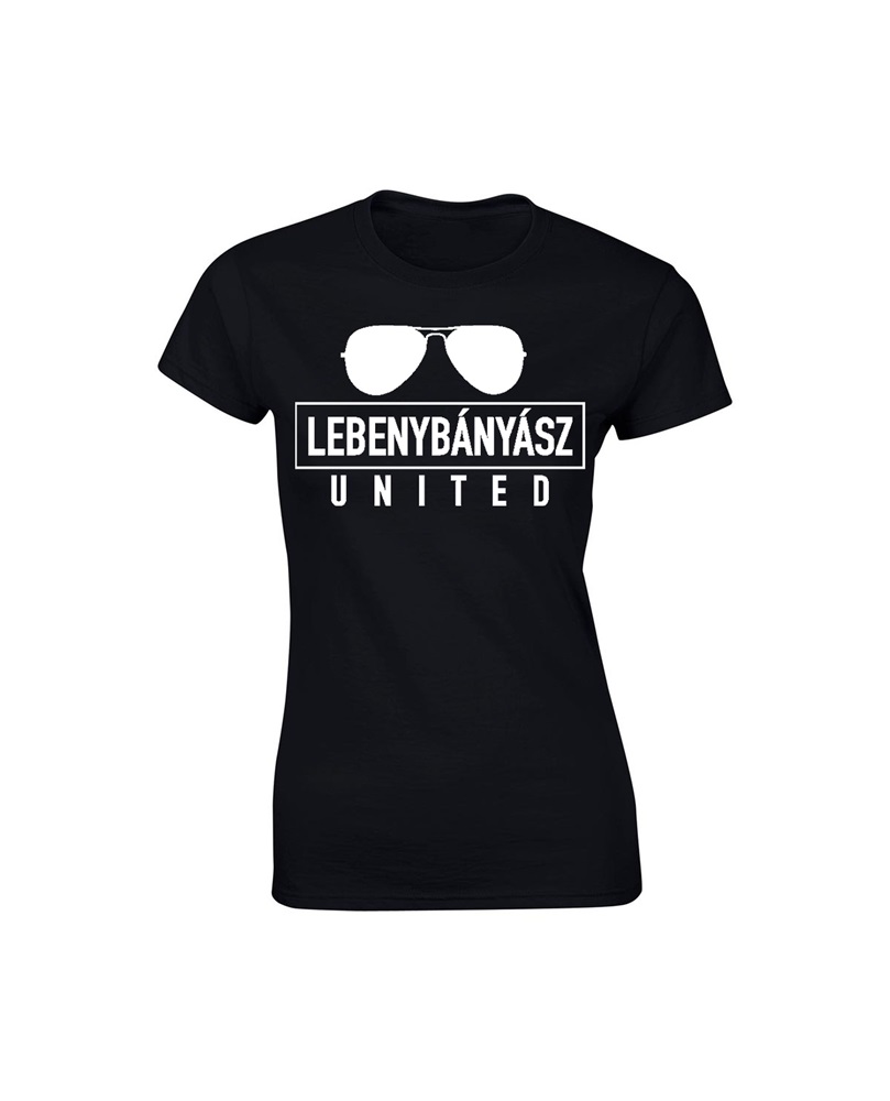 Ábel Lebenybányász United női fekete M méretű póló