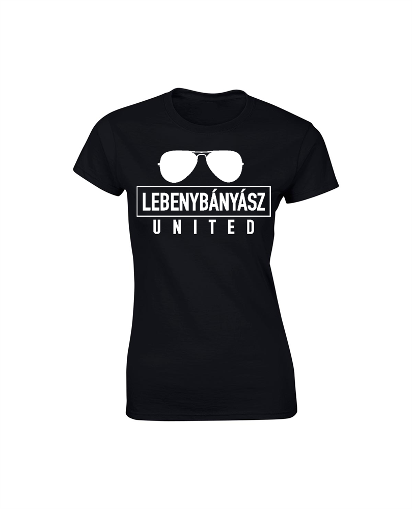 Ábel Lebenybányász United női fekete M méretű póló