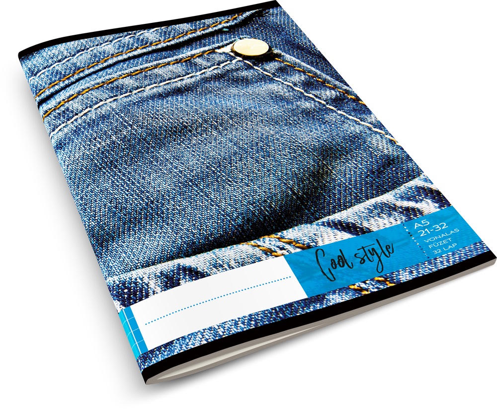 Absolut Cool Style A5 21-32 vonalas füzet