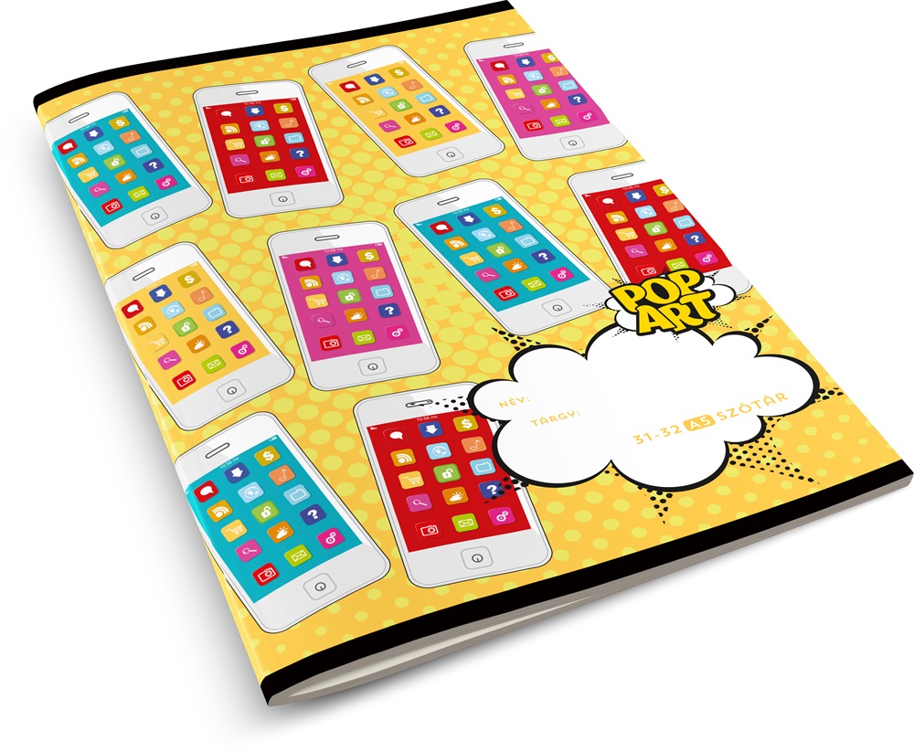 Absolut Pop Art A5 31-32 szótárfüzet