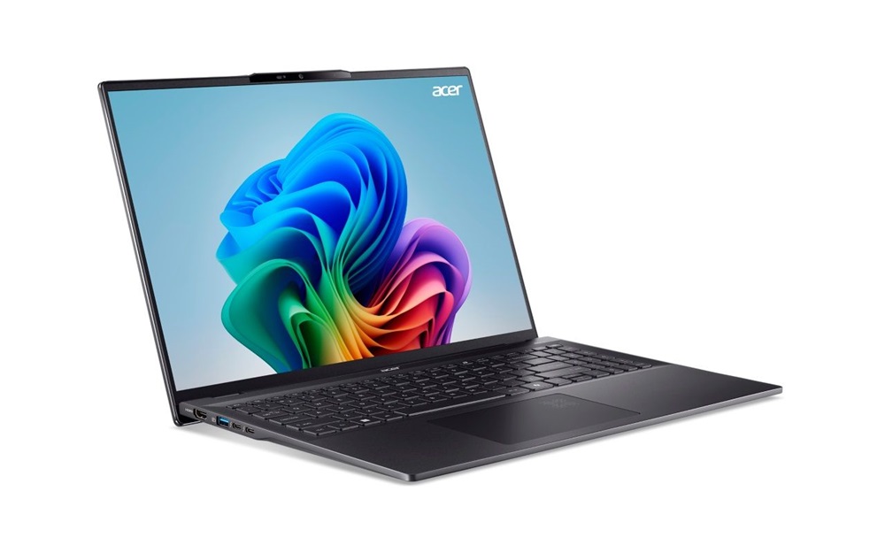Acer Swift 16 AI SF16-51-93P3 16"2,8K/Intel Core Ultra 9 288V/32GB/1TB/Int.VGA/Win11/fekete laptop