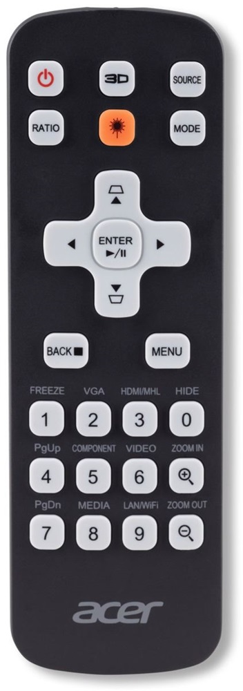 Acer Univerzális távirányító projektorokhoz J1 fekete