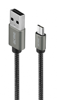 Acme CB2011G 1m asztroszürke Micro USB kábel