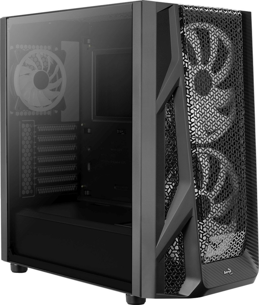 Aerocool AirHawk Duo RGB fekete (táp nélküli) ablakos ATX ház