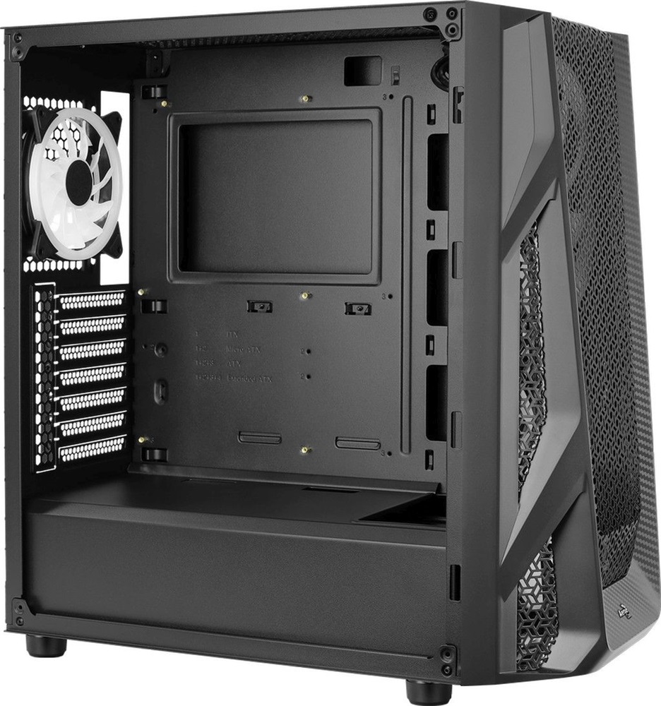 Aerocool AirHawk Duo RGB fekete (táp nélküli) ablakos ATX ház