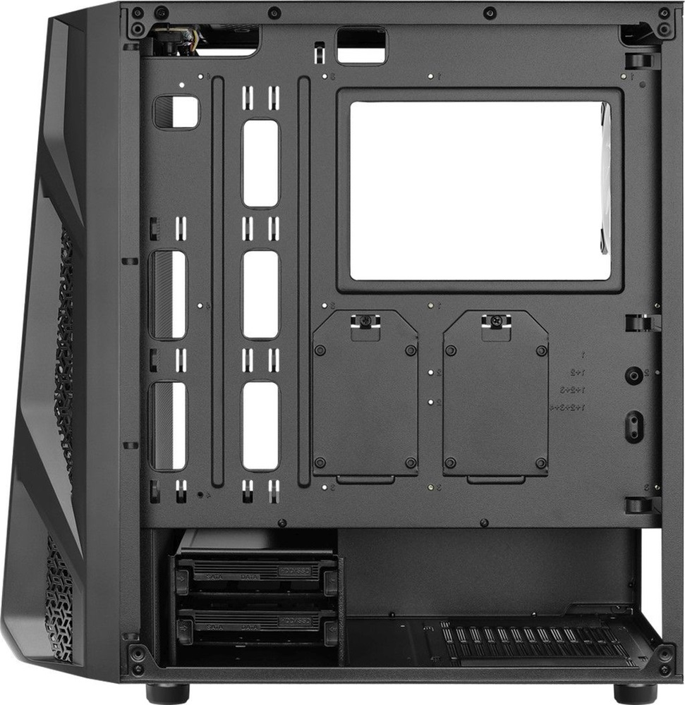 Aerocool AirHawk Duo RGB fekete (táp nélküli) ablakos ATX ház