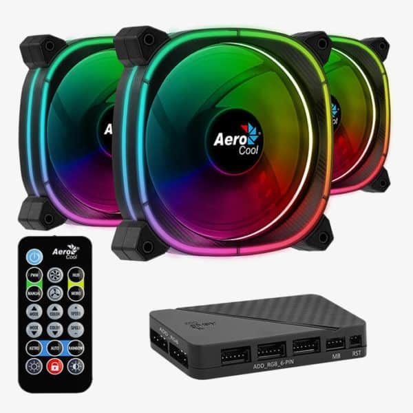 Aerocool Astro 12 Pro 3db 120mm ARGB ventilátor + vezérlő