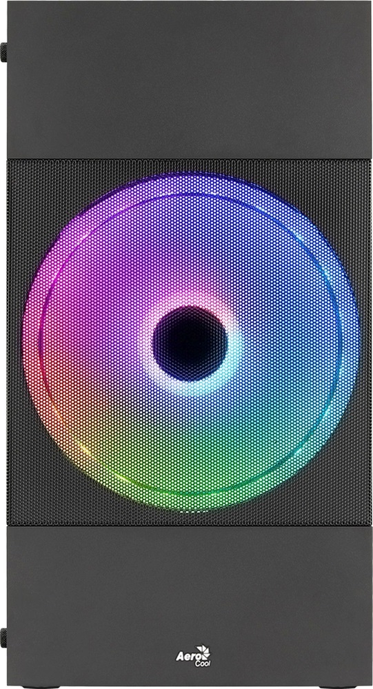 Aerocool Atomic Lite RGB fekete (táp nélküli) ablakos mATX ház