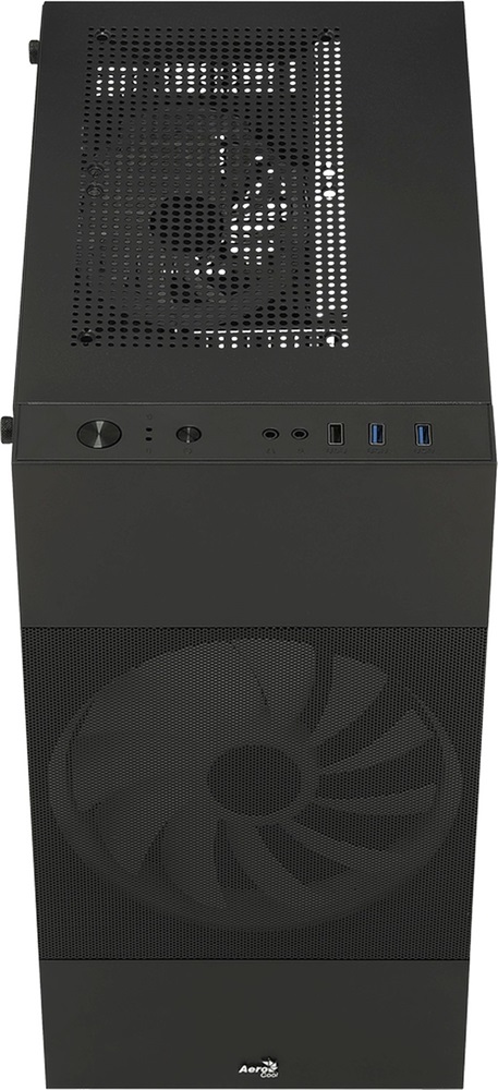 Aerocool Atomic Lite RGB fekete (táp nélküli) ablakos mATX ház