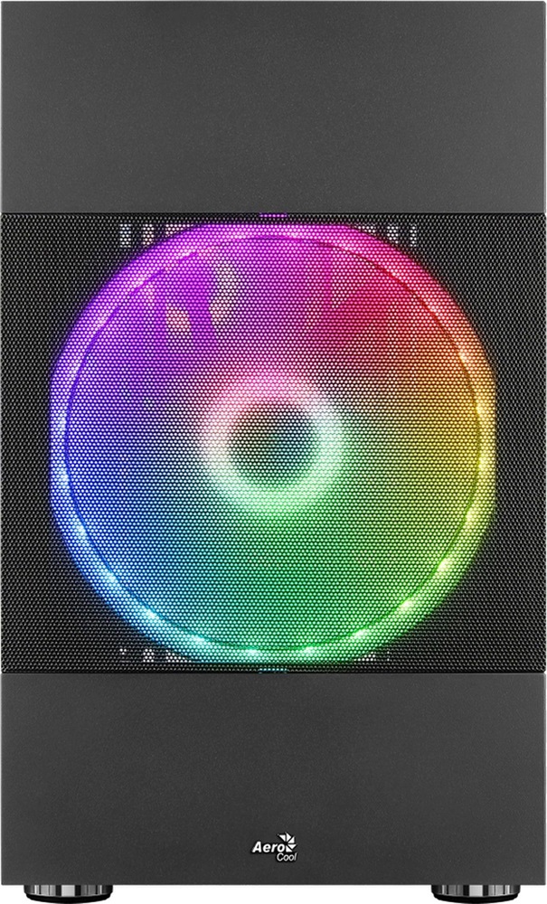 Aerocool Atomic v1 fekete (táp nélküli) ablakos mATX ház