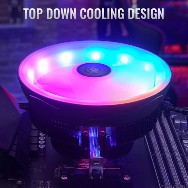 Aerocool Core Plus 120mm PWM RGB processzor hűtő