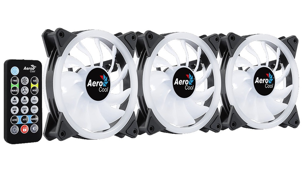 Aerocool Duo 12 Pro 3db 120mm ARGB ventilátor + vezérlő