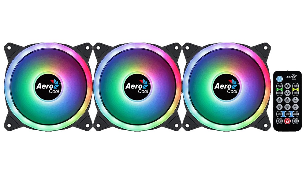 Aerocool Duo 12 Pro 3db 120mm ARGB ventilátor + vezérlő