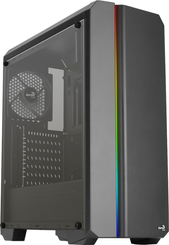 Aerocool Genesis ARGB fekete (táp nélküli) ablakos ATX ház