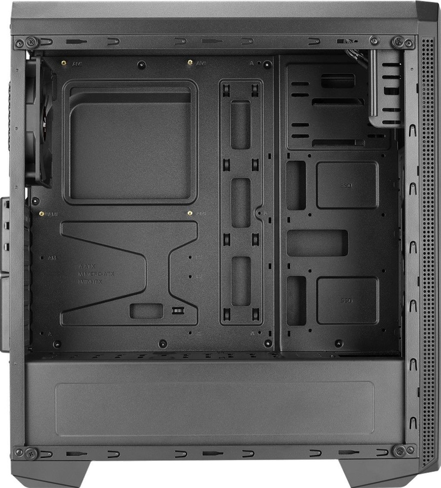 Aerocool Genesis ARGB fekete (táp nélküli) ablakos ATX ház