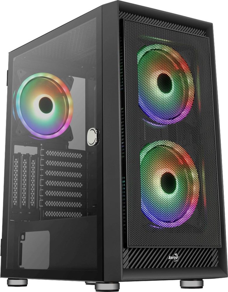 Aerocool Graphite ARGB fekete (táp nélküli) ablakos ATX ház