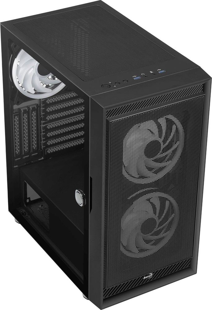 Aerocool Graphite ARGB fekete (táp nélküli) ablakos ATX ház