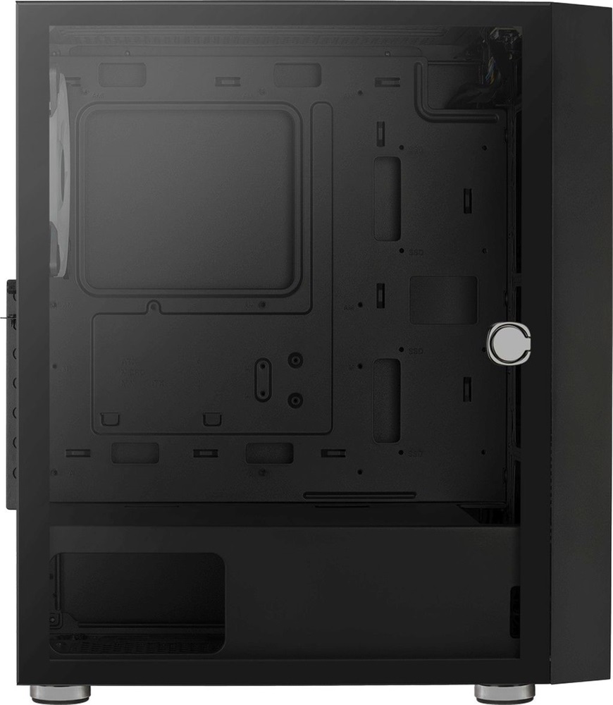 Aerocool Graphite ARGB fekete (táp nélküli) ablakos ATX ház