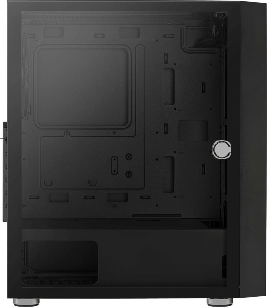 Aerocool Graphite v1 fekete (táp nélküli) ablakos ATX ház